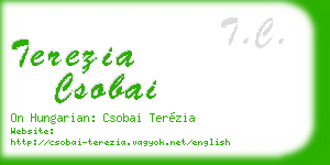 terezia csobai business card